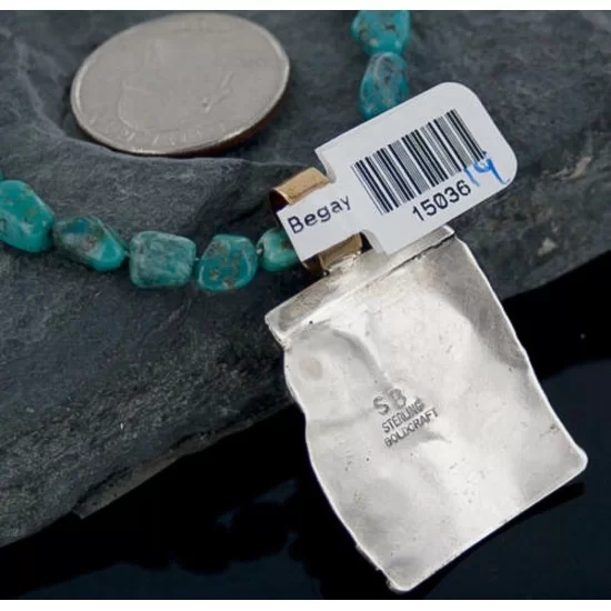 12kt Gold Filled and .925 Sterling Silver Handmade Horse Certified Authentic Navajo Turquoise Native American Necklace 390652755233 12kt Gold Filled and .925 Sterling Silver Handmade Horse Certified Authentic Navajo Turquoise Native American Necklace 390652755233