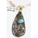 12kt Gold Filled and .925 Sterling Silver Handmade KOKOPELI Certified Authentic Navajo Turquoise Native American Necklace 371004026048 12kt Gold Filled and .925 Sterling Silver Handmade KOKOPELI Certified Authentic Navajo Turquoise Native American Necklace 371004026048