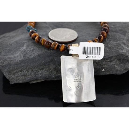 12kt Gold Filled and .925 Sterling Silver Handmade KOKOPELI Certified Authentic Navajo Turquoise Native American Necklace 390743490751 12kt Gold Filled and .925 Sterling Silver Handmade KOKOPELI Certified Authentic Navajo Turquoise Native American Necklace 390743490751