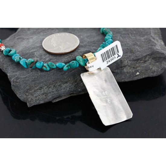 12kt Gold Filled and .925 Sterling Silver Handmade KOKOPELI Certified Authentic Navajo Turquoise Native American Necklace 390746081685 12kt Gold Filled and .925 Sterling Silver Handmade KOKOPELI Certified Authentic Navajo Turquoise Native American Necklace 390746081685