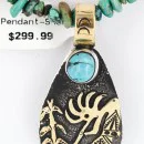 12kt Gold Filled and .925 Sterling Silver Handmade KOKOPELLI and CORN Certified Authentic Navajo Native American Necklace 371017118074