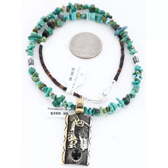 12kt Gold Filled and .925 Sterling Silver Handmade KOKOPELLI Certified Authentic Navajo Turquoise and Black ONYX Native American Necklace 371016967573 12kt Gold Filled and .925 Sterling Silver Handmade KOKOPELLI Certified Authentic Navajo Turquoise and Black ONYX Native American Necklace 371016967573