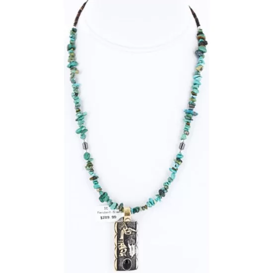 12kt Gold Filled and .925 Sterling Silver Handmade KOKOPELLI Certified Authentic Navajo Turquoise and Black ONYX Native American Necklace 371016967573 12kt Gold Filled and .925 Sterling Silver Handmade KOKOPELLI Certified Authentic Navajo Turquoise and Black ONYX Native American Necklace 371016967573