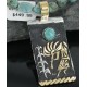 12kt Gold Filled and .925 Sterling Silver Handmade KOKOPELLI Certified Authentic Navajo Turquoise Native American Necklace 370924174567