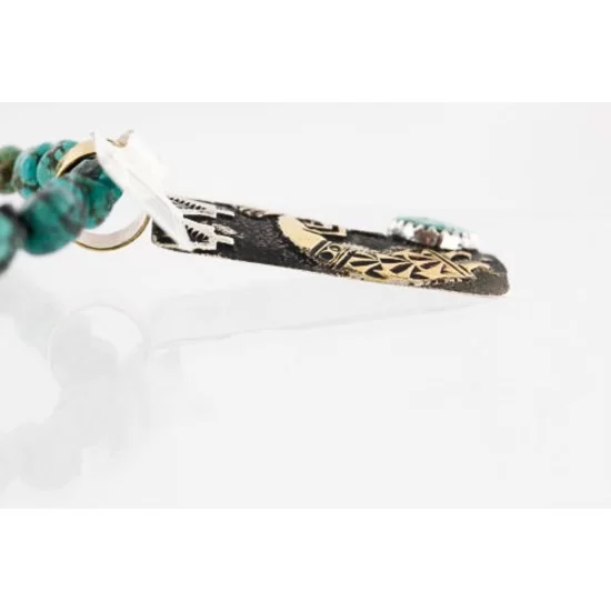 12kt Gold Filled and .925 Sterling Silver Handmade KOKOPELLI Certified Authentic Navajo Turquoise Native American Necklace 371009784944 12kt Gold Filled and .925 Sterling Silver Handmade KOKOPELLI Certified Authentic Navajo Turquoise Native American Necklace 371009784944