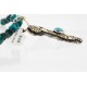 12kt Gold Filled and .925 Sterling Silver Handmade KOKOPELLI Certified Authentic Navajo Turquoise Native American Necklace 371011564672