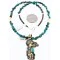 12kt Gold Filled and .925 Sterling Silver Handmade KOKOPELLI Certified Authentic Navajo Turquoise Native American Necklace 371011564672