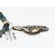 12kt Gold Filled and .925 Sterling Silver Handmade KOKOPELLI Certified Authentic Navajo Turquoise Native American Necklace 371051550927