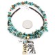 12kt Gold Filled and .925 Sterling Silver Handmade KOKOPELLI Certified Authentic Navajo Turquoise Native American Necklace 371060647110