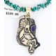 12kt Gold Filled and .925 Sterling Silver Handmade KOKOPELLI Certified Authentic Navajo Turquoise Native American Necklace 390823392178 12kt Gold Filled and .925 Sterling Silver Handmade KOKOPELLI Certified Authentic Navajo Turquoise Native American Necklace 390823392178