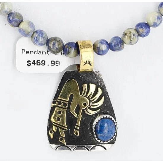 12kt Gold Filled and .925 Sterling Silver HANDMADE KOKOPELLI Certified Authentic Navajo Turquoise Native American Necklace 390890134413 12kt Gold Filled and .925 Sterling Silver HANDMADE KOKOPELLI Certified Authentic Navajo Turquoise Native American Necklace 390890134413