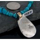12kt Gold Filled and .925 Sterling Silver Handmade KOKOPELLI Certified Authentic Spiny Oyster and Turquoise Native American Necklace 390652763094
