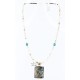 12kt Gold Filled and .925 Sterling Silver Handmade LIZARD Certified Authentic Navajo Turquoise Native American Necklace 371007037281