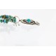 12kt Gold Filled and .925 Sterling Silver Handmade LIZARD Certified Authentic Navajo Turquoise Native American Necklace 371016951279