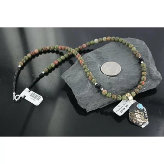 12kt Gold Filled and .925 Sterling Silver Handmade Lizard Certified Authentic Navajo Turquoise Native American Necklace 390671871410 12kt Gold Filled and .925 Sterling Silver Handmade Lizard Certified Authentic Navajo Turquoise Native American Necklace 390671871410