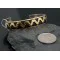 12kt Gold Filled and .925 Sterling Silver Handmade Mountain Certified Authentic Navajo Native American Bracelet 390674993138
