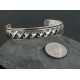 12kt Gold Filled and .925 Sterling Silver Handmade Mountains Certified Authentic Navajo Silver Native American Bracelet 370929234035