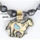 12kt Gold Filled and .925 Sterling Silver Handmade Pendant and Handmade Clasp Horse Certified Authentic Native American Necklace 371038212855 12kt Gold Filled and .925 Sterling Silver Handmade Pendant and Handmade Clasp Horse Certified Authentic Native American Necklace 371038212855