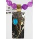 12kt Gold Filled and .925 Sterling Silver Handmade Rose Certified Authentic Navajo Purple Agate Native American Necklace 370964523508 12kt Gold Filled and .925 Sterling Silver Handmade Rose Certified Authentic Navajo Purple Agate Native American Necklace 370964523508