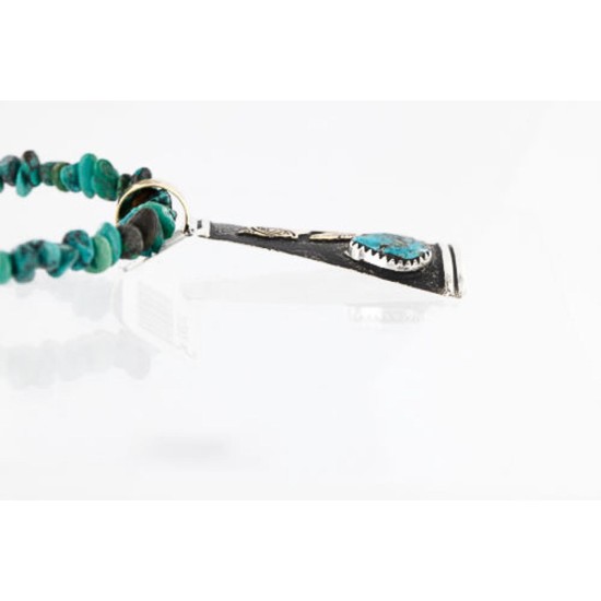 12kt Gold Filled and .925 Sterling Silver Handmade Rose Certified Authentic Navajo Turquoise Native American Necklace 371047910070 12kt Gold Filled and .925 Sterling Silver Handmade Rose Certified Authentic Navajo Turquoise Native American Necklace 371047910070
