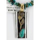 12kt Gold Filled and .925 Sterling Silver HANDMADE Rose Certified Authentic Navajo Turquoise Native American Necklace 371114645560