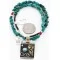 12kt Gold Filled and .925 Sterling Silver Handmade Rose Certified Authentic Navajo Turquoise Native American Necklace 390789490052