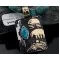 12kt Gold Filled and .925 Sterling Silver Handmade Storyteller Certified Authentic Navajo Turquoise Native American Necklace 370856173602