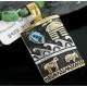 12kt Gold Filled and .925 Sterling Silver Handmade Storyteller Certified Authentic Navajo Turquoise Native American Necklace 370903533016 12kt Gold Filled and .925 Sterling Silver Handmade Storyteller Certified Authentic Navajo Turquoise Native American Necklace 370903533016
