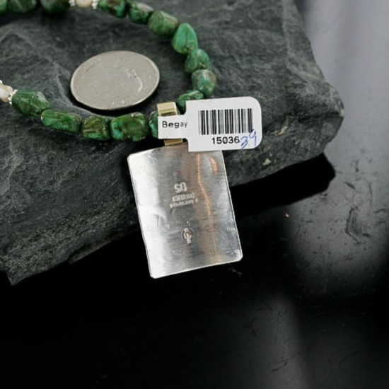 12kt Gold Filled and .925 Sterling Silver Handmade Storyteller Certified Authentic Navajo Turquoise Native American Necklace 370903533016 12kt Gold Filled and .925 Sterling Silver Handmade Storyteller Certified Authentic Navajo Turquoise Native American Necklace 370903533016