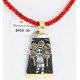 12kt Gold Filled and .925 Sterling Silver HANDMADE SUN KACHINA Certified Authentic Navajo CORAL Native American Necklace 371104879629