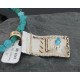 12kt Gold Filled and .925 Sterling Silver Handmade Wave Certified Authentic Navajo Turquoise Native American Necklace 370962526754