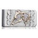 12kt Gold Filled and .925 Sterling Silver Horse Head Handmade Certified Authentic Navajo Native American Money Clip 11252