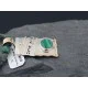 12kt Gold Filled Handmade Certified Authentic .925 Sterling Silver Navajo Natural Malachite and Turquoise Native American Necklace 390614969457