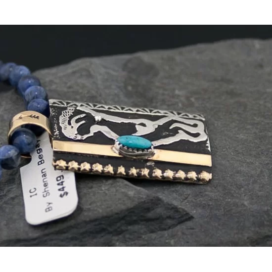 12kt Gold Filled Handmade KOKOPELLI Certified Authentic .925 Sterling Silver Navajo Turquoise Native American Necklace 370846354311 12kt Gold Filled Handmade KOKOPELLI Certified Authentic .925 Sterling Silver Navajo Turquoise Native American Necklace 370846354311