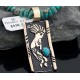 12kt Gold Filled Handmade Kokopelli Certified Authentic Navajo .925 Sterling Silver Turquoise Native American Necklace 370806111322 12kt Gold Filled Handmade Kokopelli Certified Authentic Navajo .925 Sterling Silver Turquoise Native American Necklace 370806111322
