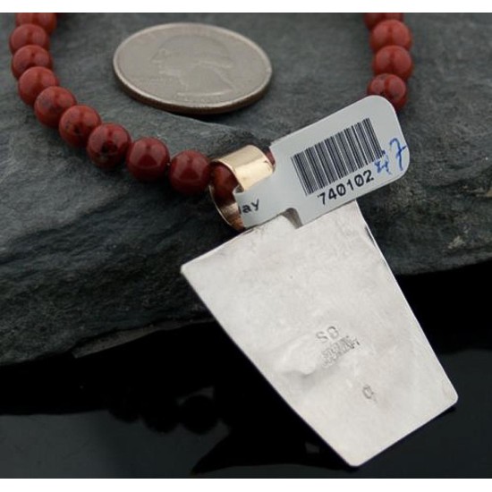 12kt Gold Filled Handmade Storyteller Turquoise Certified Authentic .925 Sterling Silver Navajo Native American Necklace 390807710793 12kt Gold Filled Handmade Storyteller Turquoise Certified Authentic .925 Sterling Silver Navajo Native American Necklace 390807710793