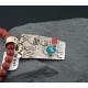 12kt Gold Filled Handmade Storyteller Turquoise Certified Authentic .925 Sterling Silver Navajo Native American Necklace 390807710793