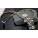 12kt Gold Filled Handmade Storyteller Turquoise Certified Authentic .925 Sterling Silver Navajo Native American Necklace 370821350590