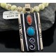 12kt Gold Filled Handmade Turquoise and Spiny Oyster .925 Sterling Silver Certified Authentic Navajo Native American Necklace 14785-17-1570