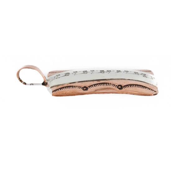 Handmade Gecko Certified Authentic Navajo Pure .925 Sterling Silver and Copper Pendant Native American Necklace 16986-1 Handmade Gecko Certified Authentic Navajo Pure .925 Sterling Silver and Copper Pendant Native American Necklace 16986-1