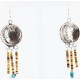 Vintage Style OLD Buffalo Coin Certified Authentic Navajo .925 Sterling Silver Turquoise Native American Earrings 390773805080