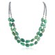 2 Strand Certified Authentic .925 Stering Silver Navajo Natural Jade Hematite Native American Necklace 17016 2 Strand Certified Authentic .925 Stering Silver Navajo Natural Jade Hematite Native American Necklace 17016
