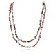 2 Strand Certified Authentic .925 Sterling Silver Navajo Natural Jasper and Multicolor Stones Native American Necklace 16020-83