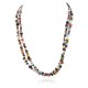 2 Strand Certified Authentic .925 Sterling Silver Navajo Natural Multicolor Stones Native American Necklace 15501-458