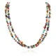 2 Strand Certified Authentic .925 Sterling Silver Navajo Natural Turquoise and Multicolor Stones Native American Necklace 15304-70 2 Strand Certified Authentic .925 Sterling Silver Navajo Natural Turquoise and Multicolor Stones Native American Necklace 15304-70