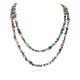 2 Strand Certified Authentic .925 Sterling Silver Navajo Natural Turquoise and Multicolor Stones Native American Necklace 15501-221 2 Strand Certified Authentic .925 Sterling Silver Navajo Natural Turquoise and Multicolor Stones Native American Necklace 15501-221