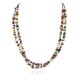 2 Strand Certified Authentic Navajo .925 Sterling Silver Natural Agate and Multicolor Stones Native American Necklace 15315-28 2 Strand Certified Authentic Navajo .925 Sterling Silver Natural Agate and Multicolor Stones Native American Necklace 15315-28