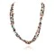 2 Strand Certified Authentic Navajo .925 Sterling Silver Natural Goldstone and Multicolor Stones Native American Necklace 750104-455