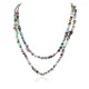 2 Strand Certified Authentic Navajo .925 Sterling Silver Natural Multicolor Stones Native American Necklace 15501-25 2 Strand Certified Authentic Navajo .925 Sterling Silver Natural Multicolor Stones Native American Necklace 15501-25