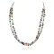 2 Strand Certified Authentic Navajo .925 Sterling Silver Natural Multicolor Stones Native American Necklace  15501-8